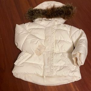 Baby Gap White Puffer Jacket 2T